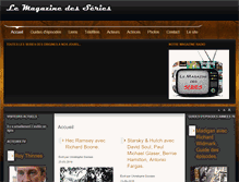 Tablet Screenshot of lemagazinedesseries.com